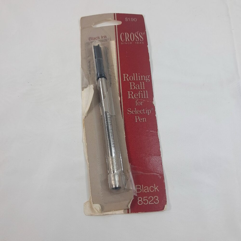 Cross Rolling Ball Refill for Selectip Pen Black ink cartridge 8523 Vintage READ